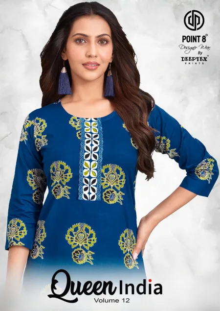 Queen India Vol 12 By Deeptex Cotton Kurti With Bottom